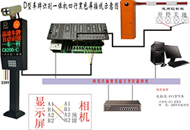 D款車(chē)牌識(shí)別一體機(jī)（黑色）接線(xiàn)圖